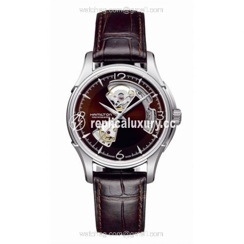 Hamilton Jazzmaster Open Heart 40mm Brown Dial H32565595