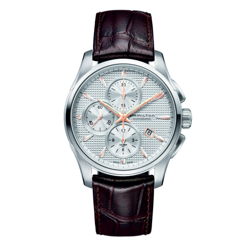 Hamilton Jazzmaster Automatic Chronograph 42mm Silver Dial / Gold Indexen H32596551