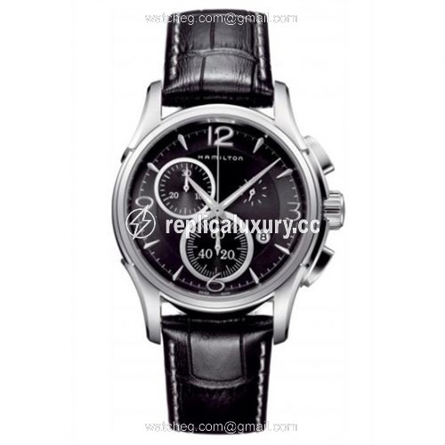 Hamilton Jazzmaster 42 Quartz Chronograph Stainless Steel / Black / Strap H32612735