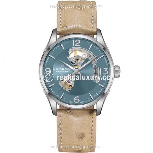 Hamilton Jazzmaster Open Heart Stainless Steel / Blue H32705842