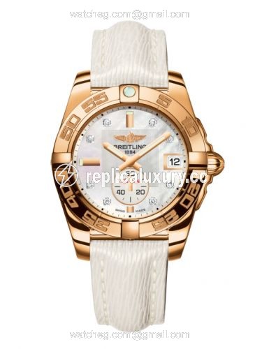 Breitling Galactic 36 Automatic Rose Gold / Pearl Diamond / Sahara H3733012.A725.236X