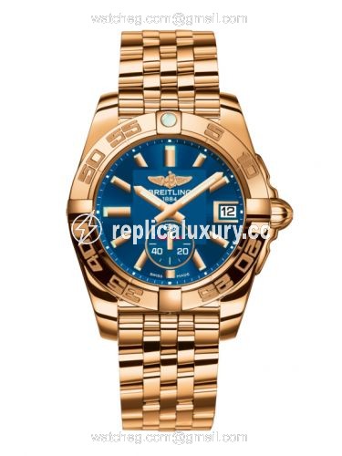 Breitling Galactic 36 Automatic Rose Gold / Gun Blue / Bracelet H3733012.C831.376H