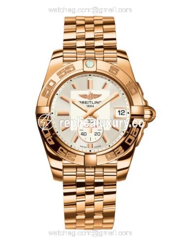 Breitling Galactic 36 Automatic Rose Gold / Stratus Silver / Bracelet H3733012.G714.376H