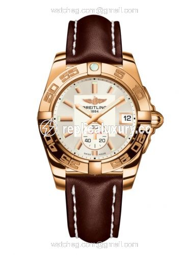 Breitling Galactic 36 Automatic Rose Gold / Stratus Silver / Calf H3733012.G714.416X