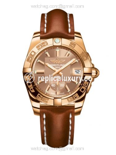 Breitling Galactic 36 Automatic Rose Gold / Copperhead Bronze / Calf H3733012.Q584.412X