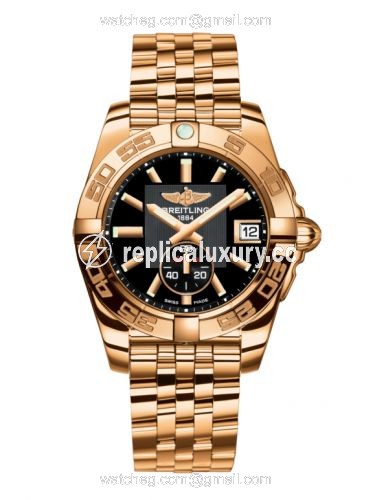Breitling Galactic 36 Automatic Rose Gold / Volcano Black / Bracelet H3733012BA54376H