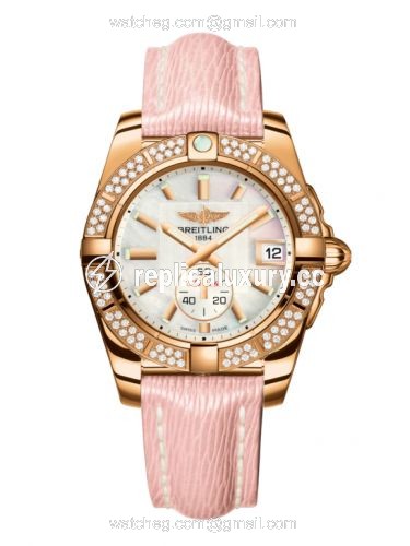 Breitling Galactic 36 Automatic Rose Gold / Diamond / Pearl / Sahara H3733053.A724.239X