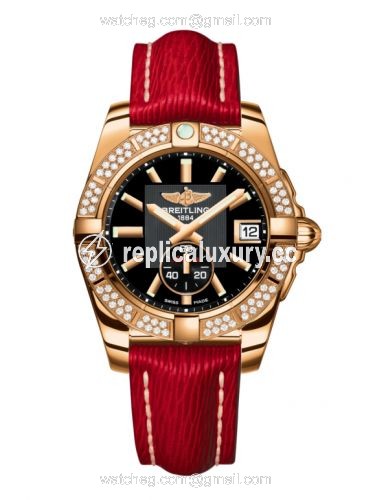 Breitling Galactic 36 Automatic Rose Gold / Diamond / Volcano Black / Sahara H3733053.BA54.214X