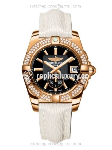 Breitling Galactic 36 Automatic Rose Gold / Diamond / Volcano Black / Sahara H3733053.BA54.236X