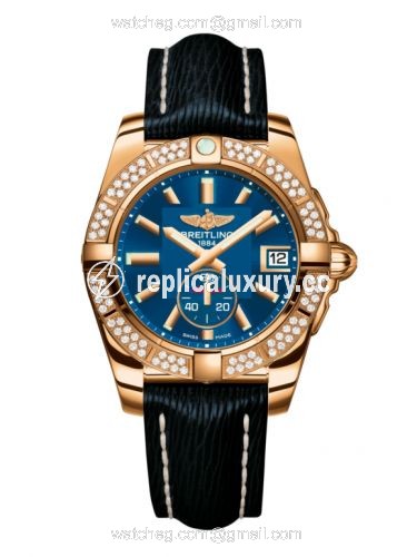 Breitling Galactic 36 Automatic Rose Gold / Diamond / Gun Blue / Sahara H3733053.C831.215X