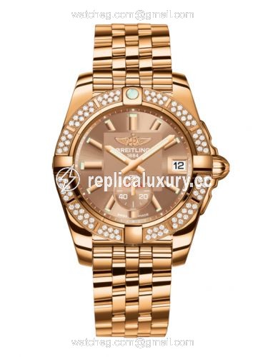 Breitling Galactic 36 Automatic Rose Gold / Diamond / Copperhead Bronze / Bracelet H3733053.Q584.376H