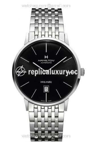 Hamilton Intra-Matic 42 Stainless Steel / Black / Bracelet H38755131