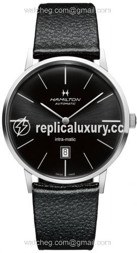Hamilton Intra-Matic 42 Stainless Steel / Black / Strap H38755731