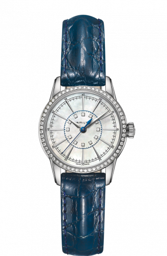 Hamilton Railroad Lady Quartz Steel / MOP / Full Diamonds H40391691