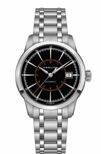 Hamilton Railroad Automatic Steel / Black / Bracelet H40555131