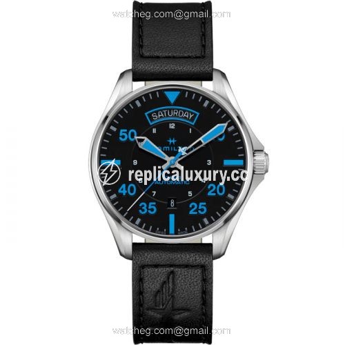 Hamilton Khaki Aviation Pilot Day-Date - Air Zermatt Auto H64625731