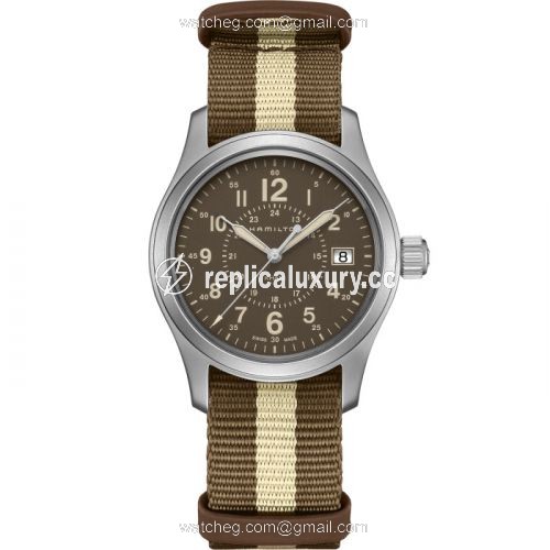 Hamilton Khaki Field Quartz 38 Stainless Steel / Brown / NATO H68201093