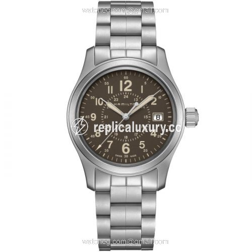 Hamilton Khaki Field Quartz 38 Stainless Steel / Brown / Bracelet H68201193