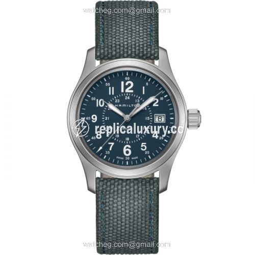 Hamilton Khaki Field Quartz 38 Stainless Steel / Blue H68201943