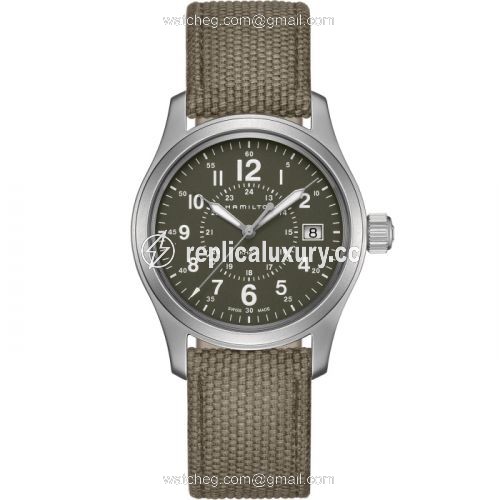 Hamilton Khaki Field Quartz 38 Stainless Steel / Green H68201963