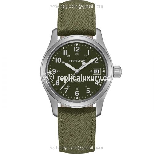 Hamilton Khaki Field Mechanical 38 Green H69439363