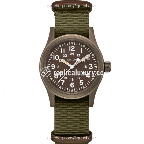 Hamilton Khaki Field Mechanical 38 PVD / Brown H69449961
