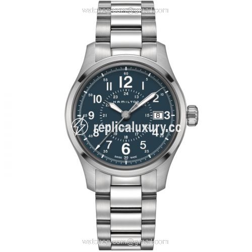 Hamilton Khaki Field Auto 40 Stainless Steel / Blue / Bracelet H70305143