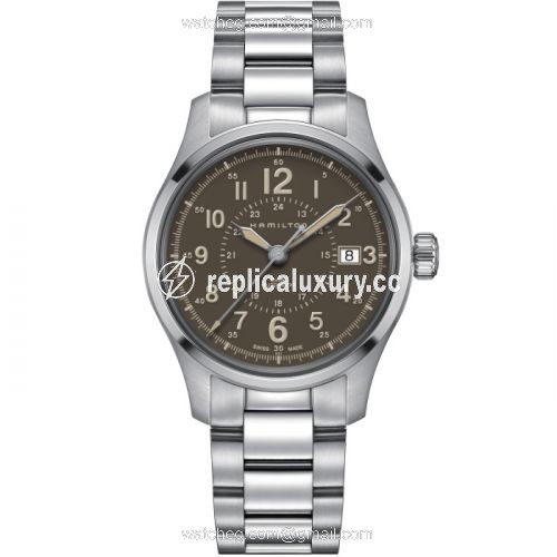 Hamilton Khaki Field Auto 40 Stainless Steel / Brown / Bracelet H70305193