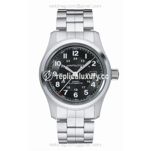 Hamilton Khaki Field Automatic Stainless Steel / Black / Bracelet H70515137
