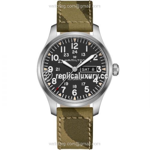 Hamilton Khaki Field Day Date Auto Stainless Steel / Black H70535031