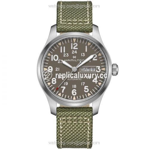 Hamilton Khaki Field Day Date Auto Stainless Steel / Grey H70535081