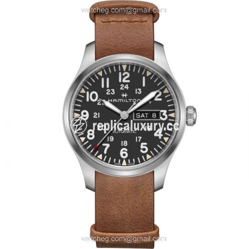 Hamilton Khaki Field Day Date Auto Stainless Steel / Black H70535531