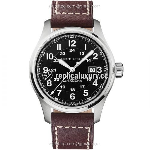 Hamilton Khaki Field Officer Automatic 44 Stainless Steel / Black H70625533