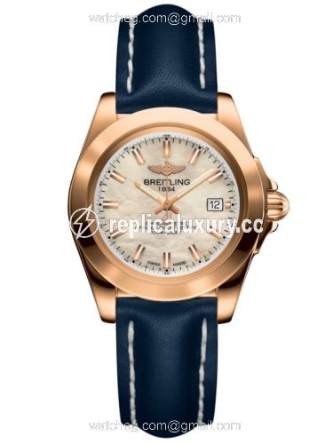 Breitling Galactic 32 Sleek Edition Rose Gold / Pearl / Calf H7133012.A802.116X