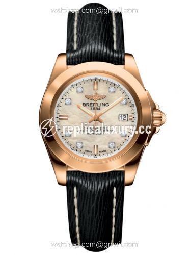 Breitling Galactic 32 Sleek Edition Rose Gold / Pearl Diamond / Sahara H7133012.A803.208X