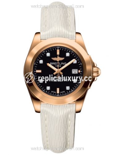 Breitling Galactic 32 Sleek Edition Rose Gold / Trophy Black Diamond / Sahara H7133012.BF64.235X