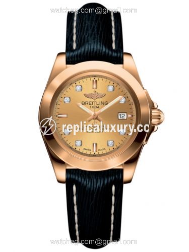Breitling Galactic 32 Sleek Edition Rose Gold / Golden Sun Diamond / Sahara H7133012.H550.210X