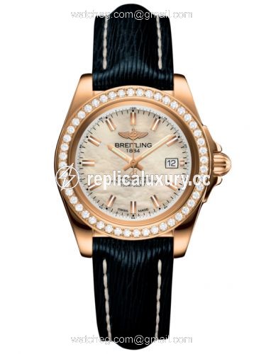 Breitling Galactic 32 Sleek Edition Rose Gold / Diamond / Pearl / Sahara H7133053.A802.210X