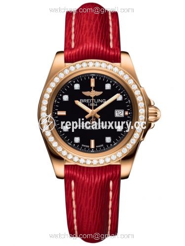 Breitling Galactic 32 Sleek Edition Rose Gold / Diamond / Trophy Black Diamond / Sahara H7133053.BF64.209X