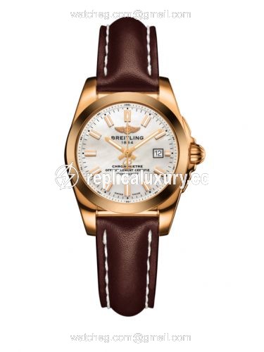 Breitling Galactic 29 Rose Gold / Pearl / Calf H7234812.A791.484X