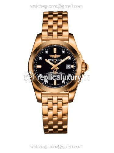 Breitling Galactic 29 Rose Gold / Trophy Black Diamond / Bracelet H7234812.BE86.791H