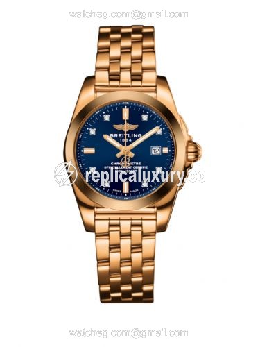 Breitling Galactic 29 Rose Gold / Horizon Blue Diamond / Bracelet H7234812.C964.791H