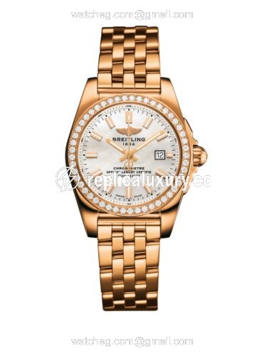 Breitling Galactic 29 Rose Gold / Diamond / Pearl / Bracelet H7234853.A791.791H