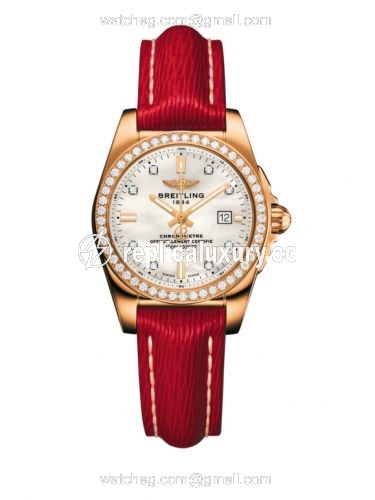 Breitling Galactic 29 Rose Gold / Diamond / Pearl Diamond / Sahara H7234853|A792|273X