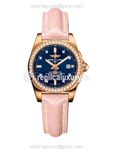 Breitling Galactic 29 Rose Gold / Diamond / Horizon Blue Diamond / Sahara H7234853.C964.272X
