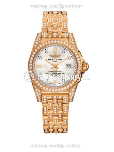 Breitling Galactic 29 Rose Gold / Diamondworks / Pearl Diamond / Bracelet / Limited Edition H7234863.A794.791T