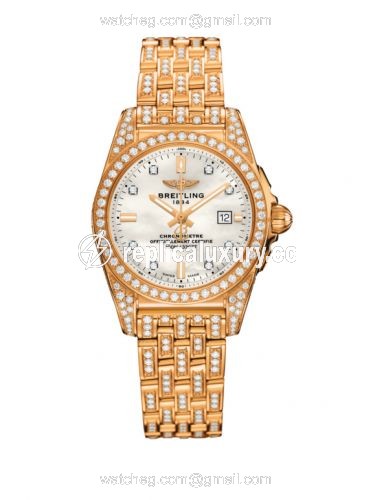 Breitling Galactic 29 Rose Gold / Diamondworks / Pearl Diamond / Bracelet H72348AF|A792|791T