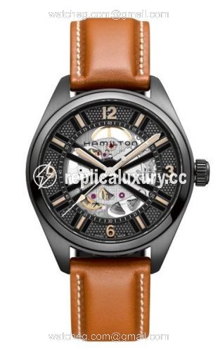 Hamilton Khaki Field Skeleton Auto PVD H72585535
