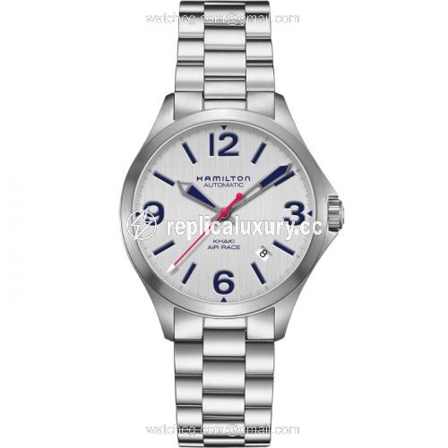 Hamilton Khaki Aviation Air Race Auto 38 Grey / Bracelet H76225151