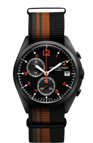 Hamilton Khaki Aviation Pilot Pioneer Chrono Quartz Volcano H76582933
